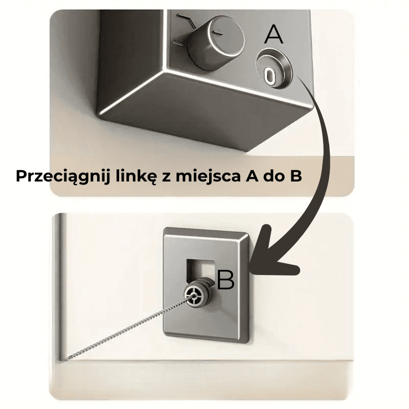 Dostosuj linkę na pranie do swojej powierzchni